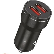 Sounddrive Siyah 2 USB Port Girişli Transmitter Araç Şarj Cihazı