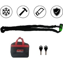 Gp Kompozit Universal 2 mt 8 mm Motosiklet Zinciri ve Kilidi