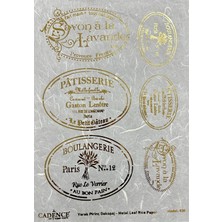 Hayal Sanat Cadence Altın Varak Pirinç Dekopaj Kağıdı Model 038