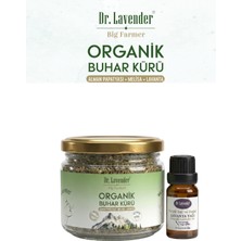 Dr. Lavender Organik Buhar Kürü Lavanta Melisa Papatya & Lavanta Yağı Set