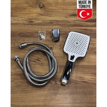 Valtemo Krom El Duşu Set (Büyük Boy, Fonksiyonlu, Butonlu) VS-7990