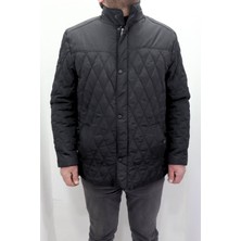 Marco Muratti Fistan Store Erkek Kapitone Hakim Yaka Spor Kesim Rahat Kalıp Fermuar ve Çıtçıtlı Kışlık Mont