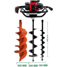 Gardenpro Tkdz-03/52 Toprak Burgu Makinası Set-2 Zentra