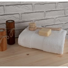 Baveno Home Pamuklu Yumuşak Waffle Bordürlü Renkli 60X110 cm El Yüz Havlusu Baveno