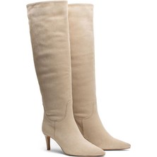 Emienza Lima Süet Diz Altı Bayan Çizme