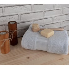 Baveno Home Pamuklu Yumuşak Waffle Bordürlü Renkli 60X110 cm El Yüz Havlusu Baveno