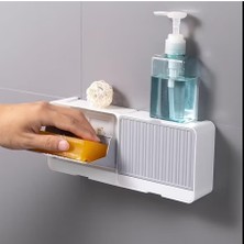 Hayveys 2 Bölmeli Hazneli Kendinden Yapışkanlı Lüks Katı Sabunluk