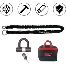 Gp Kompozit Universal 1.7 mt 10 mm Kesilmez Motosiklet Zinciri ve Kilidi
