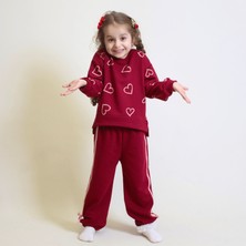 Ozzy Kids Kız Çocuk Kalp Desenli Eşofman Takımı