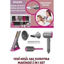 Vardem - Monsterçocuk Sesli ve Işıklı 2 In 1 Lüks Saç Bakım Seti Dyson Model