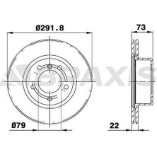 Braxis Fren Dıskı On Havalı Bmw E81 E82 E87 E88 E90