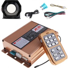 Caralp Profesyonel Polis Sireni Uzaktan Kumandalı Güçlü Siren Korna Megafonlu Mikrofonlu Metal 200W 12V