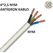 Altın Kablo 4x2,5 Nym (Antigron) Tam Bakır Kablo 100 Metre