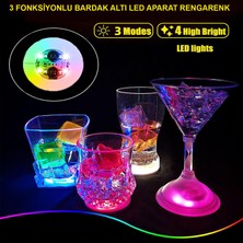 Go İthalat Işıklı Yapışkanlı Bardak Altı Aparatı Ledli 3 Fonksiyonlu 6 cm Çap (784)