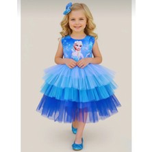 Tokalı Elsa Tütülü Elbise