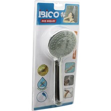 Go İthalat Orta Boy Yuvarlak - Bombeli =9.7cm Duş Başlık Kademeli Vakumlu Krom Gövde - Gri Zeminsap:14.5cm (784)