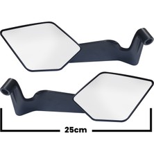 Gp Kompozit AYN001 Universal Motosiklet Dikiz Aynası Siyah