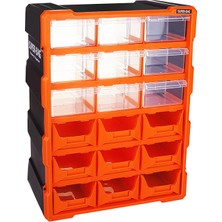 Go İthalat 18Lİ 9 Kapalı+9 Açık Monoblock Avadanlık Çekmece SETİ38.1X15.7X47.5CM Herhangi Bir Renk Gönderilir (784)