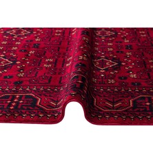 Akbel Halı Nostalji 960 Kırmızı - Özel Tezgâhlarda El Dokuma Yağcıbedir Desenli Otantik Uşak Halısı