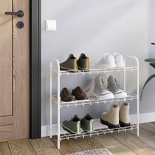 Emkatex Ayakkabılık Metal Ayakkabılık Ayakkabı Rafı Ayakkabı Düzenleyici Raf Katlı Ayakkabılık