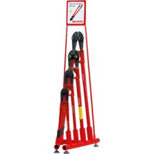 İzeltaş Demir Kesme Makası Teşhir Sehpası (Dolu) - 5'li Set Inşaat Makası Standı