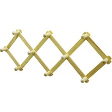 Go İthalat Ahşap - Eko   10 Kollu  Akordiyon Duvar Askısı (784)