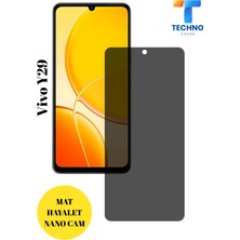 FoxPower Vivo Y29 Hayalet Cam Mat Nano Ekran Koruyucu Darbelere Karşı Dayanıklı Flexible Nano Cam Mat Alaşım Parmak Izi Bırakmayan Hayalet Nano Cam