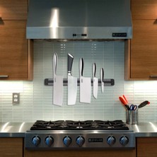 Go İthalat Mıknatıslı Paslanmaz Duvar Bıçak Askısı Standı 33 cm Aparat (784)