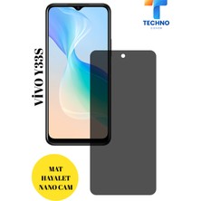 FoxPower Vivo Y33S Hayalet Cam Mat Nano Ekran Koruyucu Darbelere Karşı Dayanıklı Flexible Nano Cam Mat Alaşım Parmak Izi Bırakmayan Hayalet Nano Cam