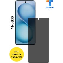 FoxPower Vivo S30 Hayalet Cam Mat Nano Ekran Koruyucu Darbelere Karşı Dayanıklı Flexible Nano Cam Mat Alaşım Parmak Izi Bırakmayan Hayalet Nano Cam