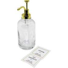Go İthalat Yuvarlak Şeffaf Cam Sıvı Sabunluk 500ML (784)