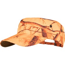 Tough Challenger Outdoor Erkek Kastro Avcı Şapkası · Ayarlanabilir · Turuncu Av Kamuflaj · Dayanıklı - BE 1122
