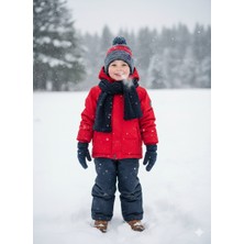 Kitti Şapkacımadam Erkek Çocuk Atkı Bere Eldiven Takımı