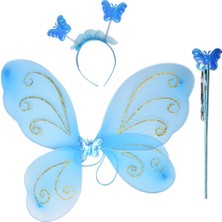 Go İthalat Kelebek Kanadı Tacı Asası Mavi Renk (784)