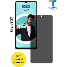 FoxPower Vivo Y27 Hayalet Cam Mat Nano Ekran Koruyucu Darbelere Karşı Dayanıklı Flexible Nano Cam Mat Alaşım Parmak Izi Bırakmayan Hayalet Nano Cam