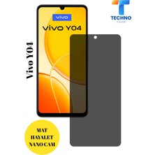 FoxPower Vivo Y04 Hayalet Cam Mat Nano Ekran Koruyucu Darbelere Karşı Dayanıklı Flexible Nano Cam Mat Alaşım Parmak Izi Bırakmayan Hayalet Nano Cam