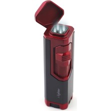 Ilighter Red Puro Çakmağı - Kırmızı - 4'lü Torch