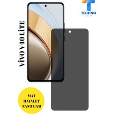 FoxPower Vivo V40 Lite Hayalet Cam Mat Nano Ekran Koruyucu Darbelere Karşı Dayanıklı Flexible Nano Cam Mat Alaşım Parmak Izi Bırakmayan Hayalet Nano Cam