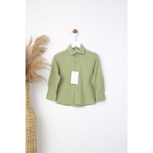 Canan Çakmak Şile Bezi Uzun Kollu Erkek Çocuk Gömlek