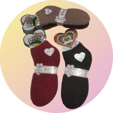 Dikişsiz Yıkamalı Kokulu Kuş Tüyü 3'lü Bayan Patik Çorap