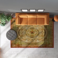 Rose'n Home Arte DS004 Klasik Vintage Desenli Dekoratif Şönil Salon Oturma Odası Mutfak Halısı