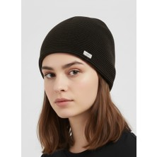 Balkonda Klasik Bere Polar Astarlı Soğuktan Koruyucu Soft Dokuma Unisex Acı Kahve