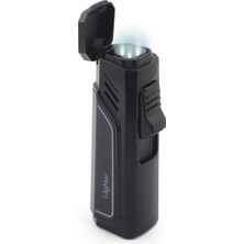 Ilighter Black Puro Çakmağı - 3'lü Torch - Punch'lı