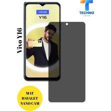 FoxPower Vivo Y16 Hayalet Cam Mat Nano Ekran Koruyucu Darbelere Karşı Dayanıklı Flexible Nano Cam Mat Alaşım Parmak Izi Bırakmayan Hayalet Nano Cam