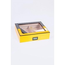 Cohiba Humidor Sarı Küçük Boy Sedir Puro Kutusu