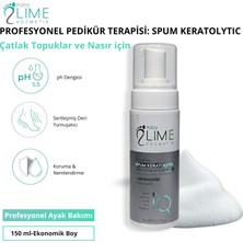 Podo Lime Kozmetik Spum Keratolytic Köpük – Sertleşmiş Cilt, Topuk Çatlağı ve Nasır Yumuşatıcı - 150 ML