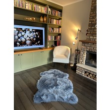 Doğuş Peluş Halı A Post Gri Yumuşak Dokulu Peluş Halı Tek Kafa Post