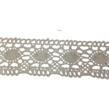 Kopanaki Dantel En 5 cm Badem Model Krem 1 Metre