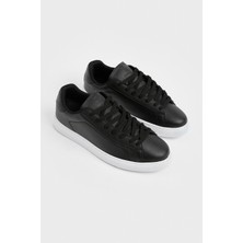 Tonny Black Erkek Siyah Beyaz Poli Taban Bağcıklı Günlük Spor Ayakkabı