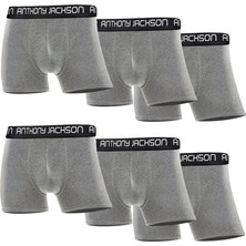 Kaiser Likralı Pamuklu Lastikli Yumuşak Esnek ve Nefes Alabilir Rahat Kutulu Erkek Boxer 6'lı